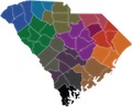 south carolina state map